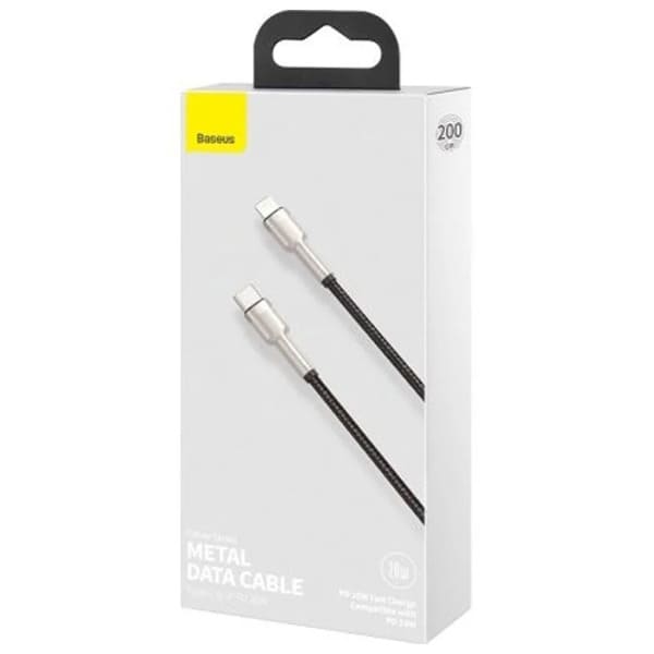Baseus Cafule Series Metal Data Cable Type-C to iP PD 20W 2m Black